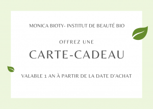 Illustration d'une carte-cadeau Monica Bioty