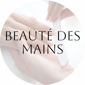 Bouton beauté des mains. Cliquez pour aller vers la page Beauté des mains.
